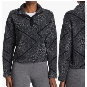 Marika Tyra Faux Teddy Fur Pullover Sweatshirt